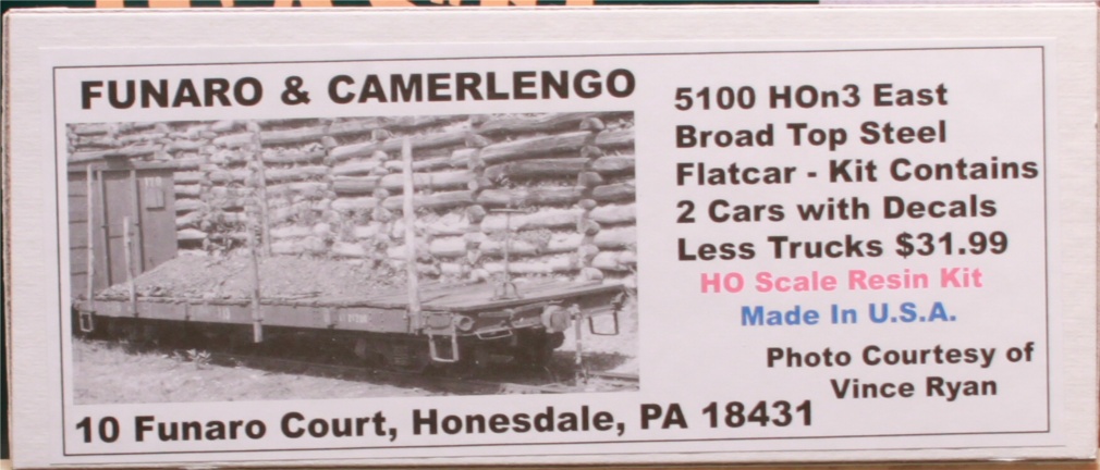 (image for) HOn3 EBT Steel Flatcar Kit