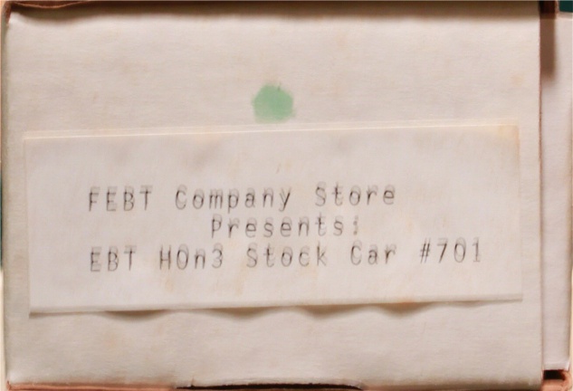 (image for) HOn3 EBT Stock Car no. 701 Kit