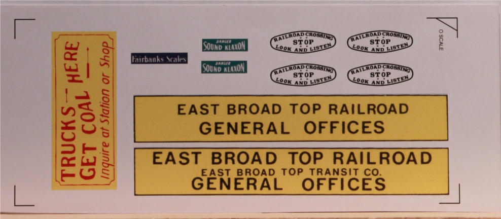 (image for) O scale Orbisonia Station/Rockhill Furnace signs