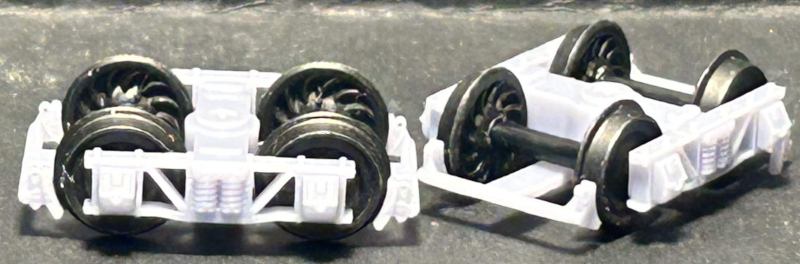 (image for) HOn3 Arch Bar Trucks for 1st No. 21 Miners' Coach (1 pair)