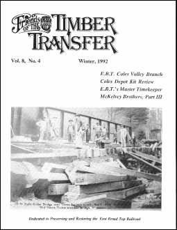 (image for) Timber Transfer Vol. 8 No. 4, Winter 1992